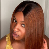 12 Inches Caffè Ombre Brown Bone Straight